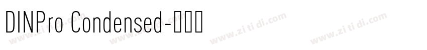 DINPro Condensed字体转换